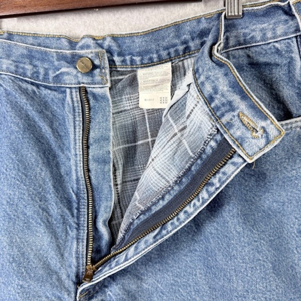Carhartt Men's Light Wash Denim Jeans Relaxed Fit Size 42x32 - Picture 5 of 13